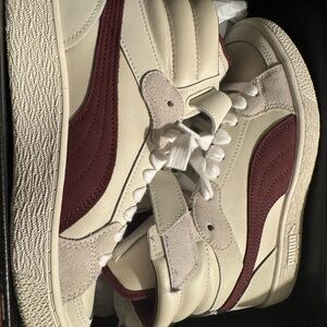 NWT Puma Women's Bordeaux & Cream High-Top Sneakers (Puma June Ambrose Collab)